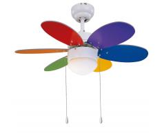 Deckenventilator Rainbow Color 76 cm mit Licht