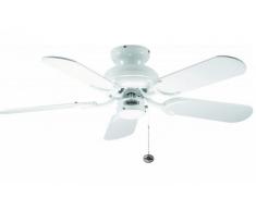 Deckenventilator Capri Weiß 91 cm mit Zugschalter
