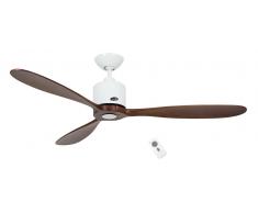 Deckenventilator Aeroplan Eco Weiß / Nussbaum 132 cm