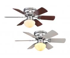 Deckenventilator Ugo 76 cm Wenge / Grau mit Licht