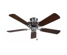 Deckenventilator Mayfair Edelstahl / Eiche 107 cm