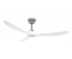 Energiespar Deckenventilator Eco Genuino Chrom / Weiß