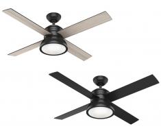 Deckenventilator Loki Schwarz 132 cm mit Licht