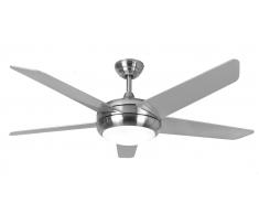 Deckenventilator Neptune Edelstahl mit LED Licht