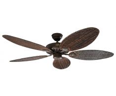 Deckenventilator Classic ROYAL 132 cm Braun / Rattan