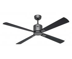 Deckenventilator Eco Neo III 132 BG Schwarz / Teak