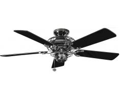 Deckenventilator Gemini Zinn 107 cm mit Zugschalter