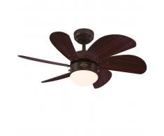 Deckenventilator Turbo Swirl Espresso mit Beleuchtung