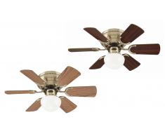 Deckenventilator Petite Messing Antik mit Zugschnur 76cm