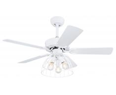 Deckenventilator Sallie Weiß 106 cm mit Licht