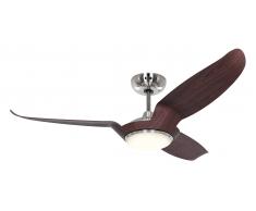 Energiespar Deckenventilator Eco Talos Nussbaum mit LED