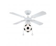 Deckenventilator Portland Fußball mit Beleuchtung 90cm