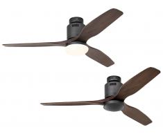 Deckenventilator Aerodynamix Basaltgrau / Nussbaum
