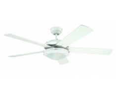 Deckenventilator Comet Weiß mit Beleuchtung 132 cm