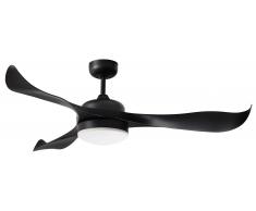 Energiespar Deckenventilator Scorpion Schwarz mit LED