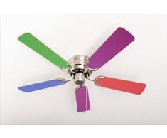 Flacher Deckenventilator Kisa Multicolor BN