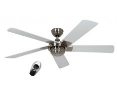 Deckenventilator Rotary Chrom Weiß mit Fernbedienung