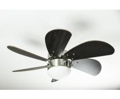 Deckenventilator Turbo Swirl Chrom mit Beleuchtung 76cm