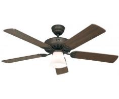 Deckenventilator Classic ROYAL 132 cm Braun antik mit Licht und Zugschnur