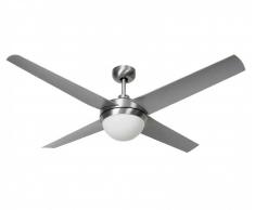 Outdoor Deckenventilator Altitude Eco Silber inklusive Leuchte 132 cm von Beacon