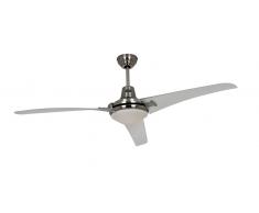 Deckenventilator MIRAGE Chrom / Transparent mit Fernbedienung