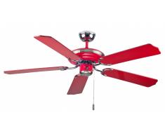 Deckenventilator Mona Rosso 132 cm mit Zugschnur