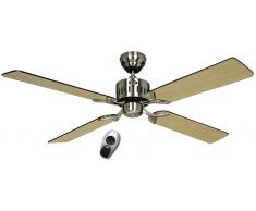Deckenventilator TELESTO 132 cm Chrom mit Fernbedienung