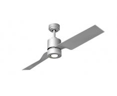 Energiespar Deckenventilator Tau Silber 127 cm mit Licht