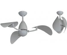 Energiespar Deckenventilator Vampire Weiß mit LED