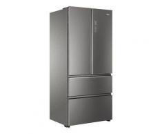 Haier French Door Kühlschrank HB18FGSAAA, 190 cm hoch, 83 cm breit, silber, 24 Monate gesetzl. Gewährleistung, A++