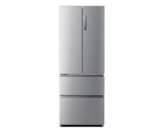 Haier French Door Kühlschrank, 190 cm hoch, 70 cm breit, silber, 24 Monate gesetzl. Gewährleistung, A++