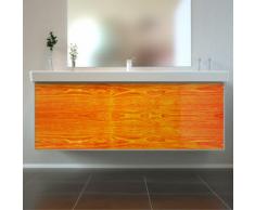 Badmöbel Wooden Leucht-Front Eiche Holz mit Villeroy & Boch Waschbecken 130cm
