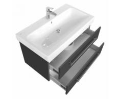 Badmöbel mit Geberit Icon Waschbecken 90 cm anthrazit seidenglanz