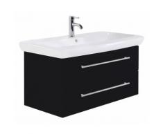 Badmöbel mit Keramag IT! Waschbecken 100 cm schwarz seidenglanz