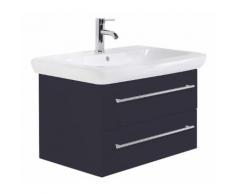Badmöbel mit Geberit IT! Waschbecken 80 cm anthrazit seidenglanz