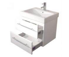 Badmöbel mit Geberit Icon Waschbecken Icon 60 cm weiß hochglanz