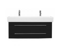 Villeroy und Boch Memento 120cm Doppel schwarz seidenglanz
