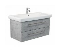 Badmöbel mit Keramag IT! Waschbecken 100 cm Beton