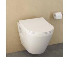 VitrA Integra Wand-Flachspül-WC L: 54 B: 35,5 cm weiß, mit VitrAclean 7064B403-0075