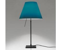 Luceplan Costanzina D13 pi. Tischleuchte mit Ein/Aus-Schalter Ø 26 H: 51 cm schwarz/petrol 1D13=NP00017+9D1331437736, EEK: A++