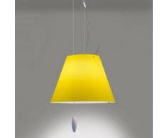 Luceplan Costanzina D13 s.pi. Pendelleuchte mit Zug Ø 26 H: 250 cm alu/kanarien 1D13SNP00002+9D1331437706, EEK: A++