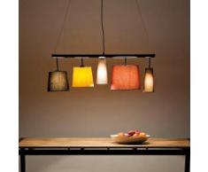 KARE Design Parecchi Colore Pendelleuchte 5-flammig B: 100 H: 178 T: 30 cm, multicolor 35777, EEK: A++