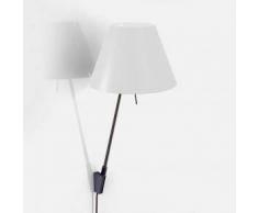 Luceplan Costanzina D13 a.pi. Wandleuchte Ein/Aus-Schalter Ø 26 H: 54 cm, schwarz/weiß 1D13ANP00017+1D13=1P11N02, EEK: A++