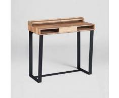 Lambert HARVEY Laptop-/Schminktisch L: 860 B: 430 H: 810 mm, schwarz/eiche gekälkt 56746