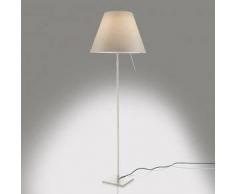 Luceplan Costanza D13 t.i.f. Stehleuchte, Ein-/Aus Ø40 H: 153 cm geb. weiß/nebelweiß 1D13NT01F003+9D1301511734, EEK: A++