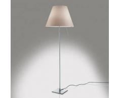 Luceplan Costanza D13 t.i. Stehleuchte, Ein-/Aus-Schalter Ø40 H:120/160cm aluminium/nougat 1D13NT010020+9D1301511739, EEK: A++