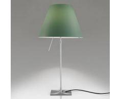 Luceplan Costanza D13 i.f. Tischleuchte m. Ein-/Aus-Schalter Ø40 H:80cm aluminium/seegrün 1D13N=01F020+9D1301511737, EEK: A++