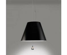 Luceplan Costanza D13 sa.s Pendelleuchte, Zug Ø 40 H: 250 cm alu/lakritz 1D13NSA20020+9D1301511701, EEK: A++