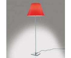 Luceplan Costanza D13 t.i.f. Stehleuchte, Ein-/Aus Ø40 H: 153 cm aluminium/johannisbeerrot 1D13NT01F020+9D1301511708, EEK: A++