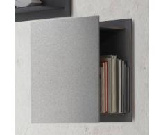 MDF Italia SQUARE Z Wandregal B: 595 H: 595 T: 28 mm, mittelgrau matt/steingrau F026008P079P089